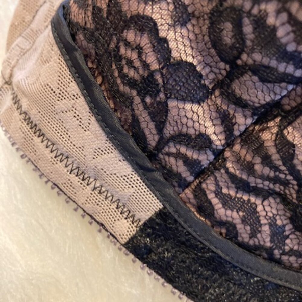 RAGO Women's Rago 2101 Lacette Satin and Lace Wireless Support Bra 34DD - Picture 3 of 9
